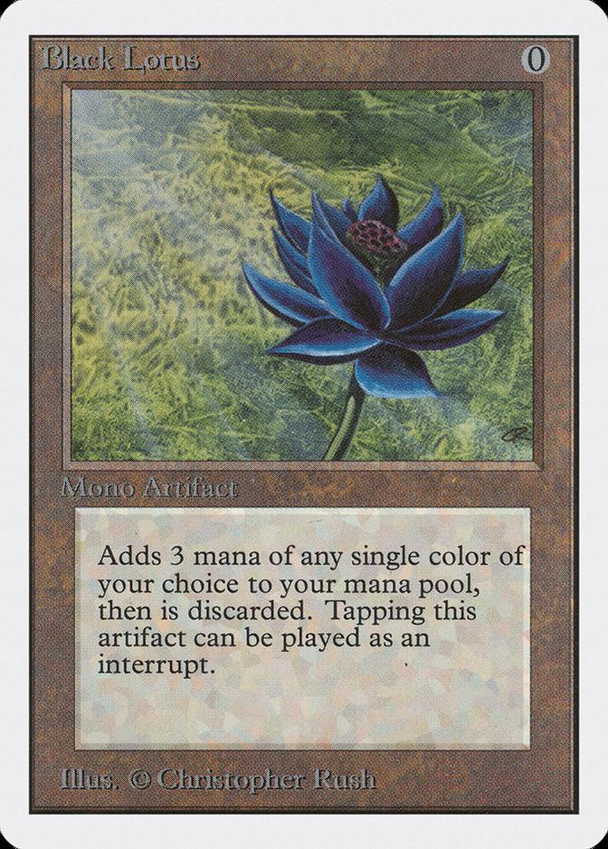 Carte Lotus Noir