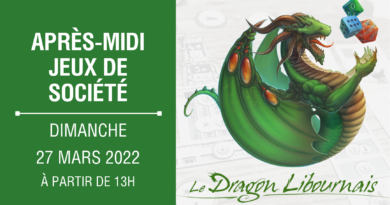 Affiche Jeux de Société du Dragon Libournais