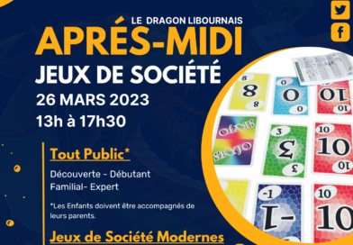 Affiche Après-midi jeu de société du 26 mars 2023