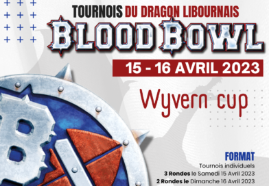 Affiche de la Wyvern Cup le tournois de Blood Bowl du Dragon Libournais