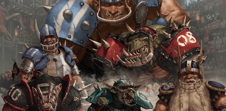 Illustrations d'équipe de la ligue de Blood Bowl du Dragon Libournais