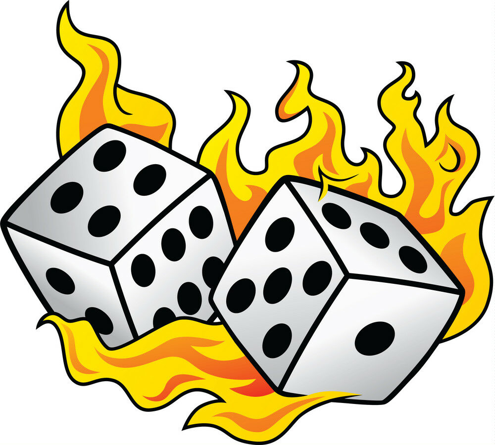 Dé en feu