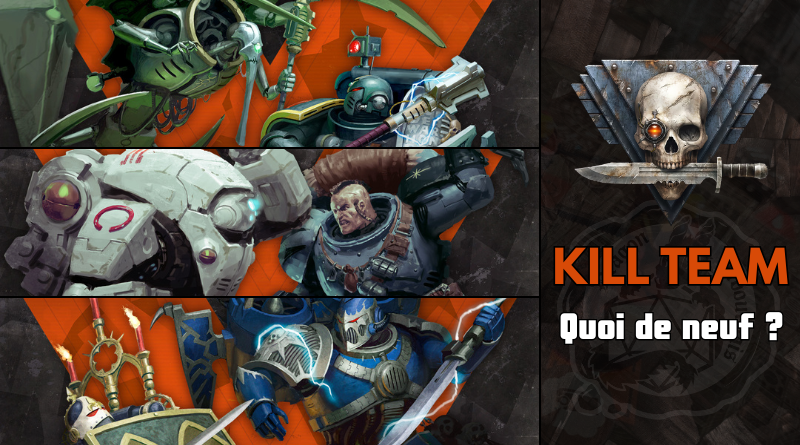 Banniere représentant de nouvelles faction pour Kill Team le Jeu de figurines de Games Workshop dans l'univers de warhammer 40.000 (40k)